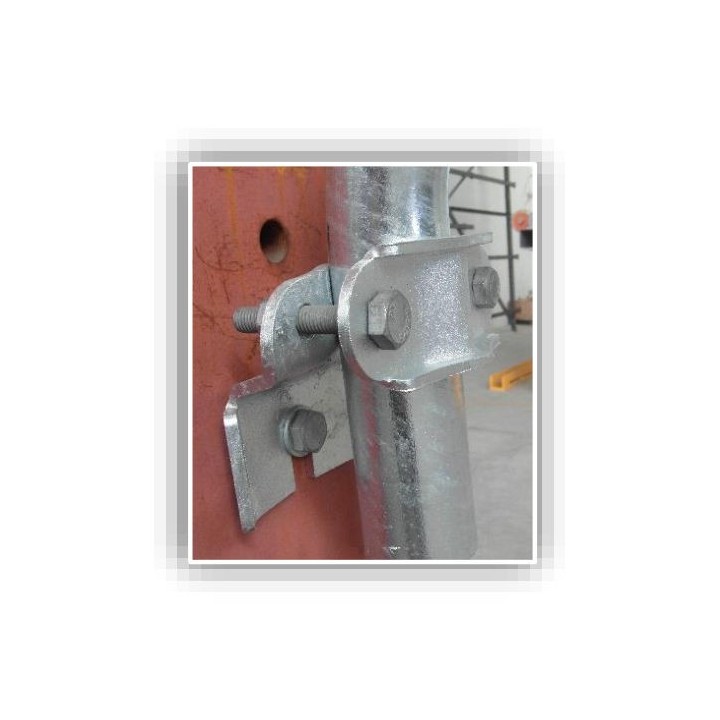 Sujeción para brazo de alumbrado T60 (Se suministra con 2 tornillos M-10x70, 2 tuercas M10 y 2 arandelas M10)