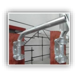 Sujeción para brazo de luminaria corto T30 a T48 (simple)