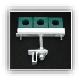 Cepo L45 con 3 abrazaderas de plástico