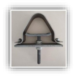 Cepo abrazadera triple con base