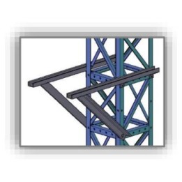 Soporte trafo apoyo metálico s/barras con tornillos
