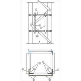 Pletina horizontal para anchos de apoyos
