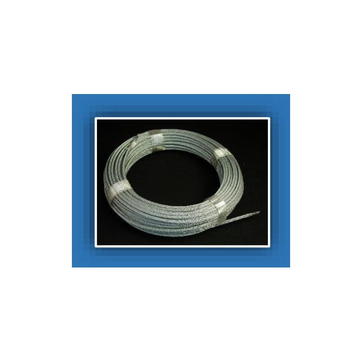 Cable de acero rígido de 7,5 (1x7+0)