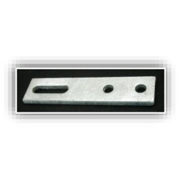 Pletina marca nº2 (para sujeción de abrazaderas para conductores de salida de trafo a magnetotérmico)