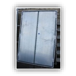 Puerta 2 hojas galvanizadas ID 502003